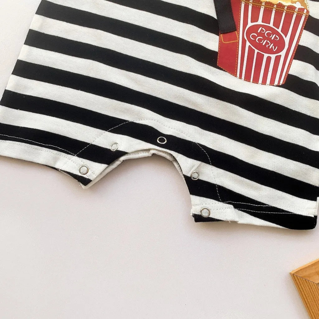 Striped Out Ha Clothing Children's Crawling Suit - Enfance-Heureuse