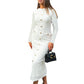 French Retro Slim Fit Slimming Knitted Long-sleeved Dress