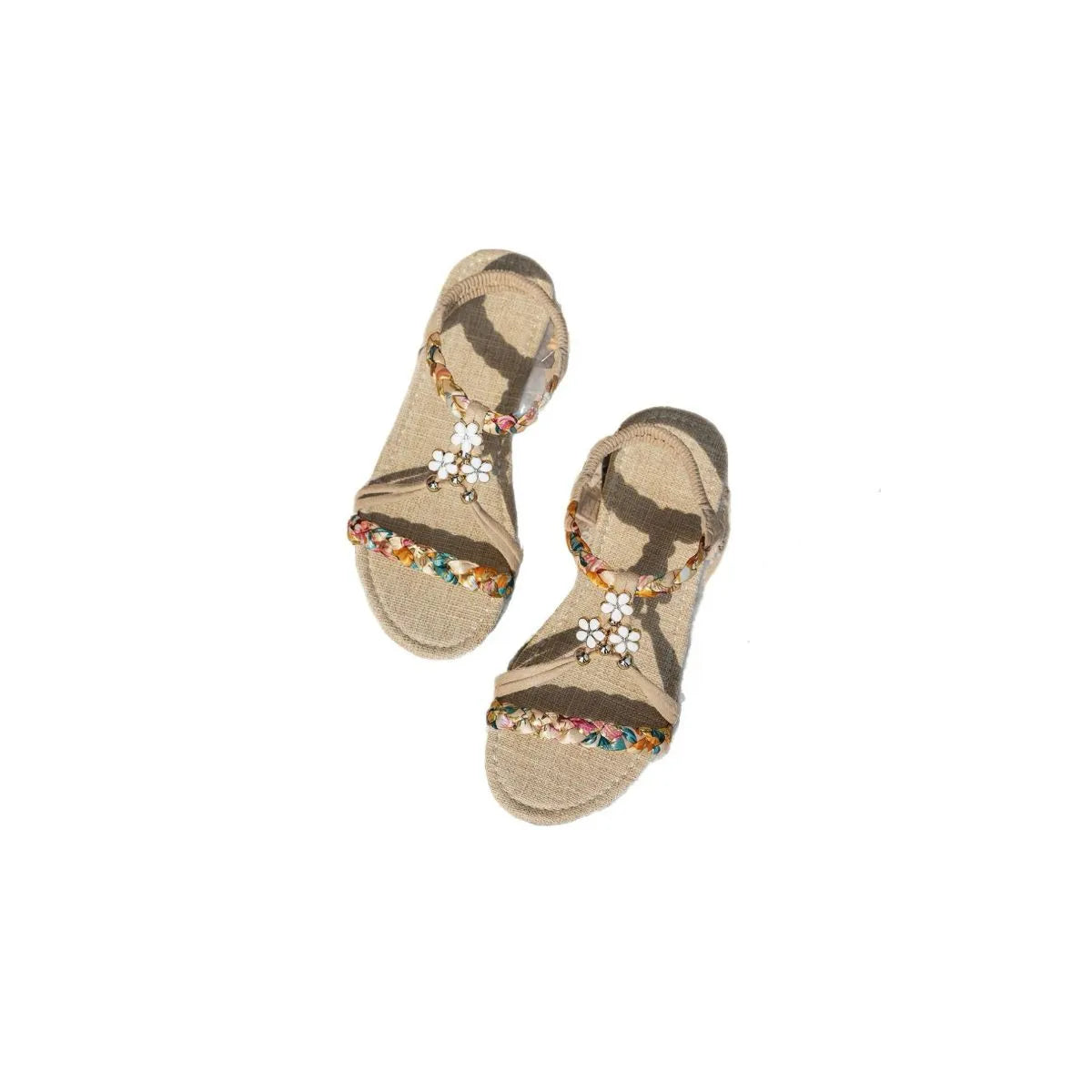 Open Toe Flats Sandals - Enfance-Heureuse