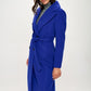 Coalition LA Double-Breasted Longline Coat with Belt - Enfance-Heureuse
