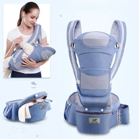Ergonomique Porte-Bébé Infantile Bébé Siège Pour Hanche Hipseat Transporteur 3 Dans 1 Avant Face Ergonomique Kangourou Bébé Wrap Sling - Enfance-Heureuse