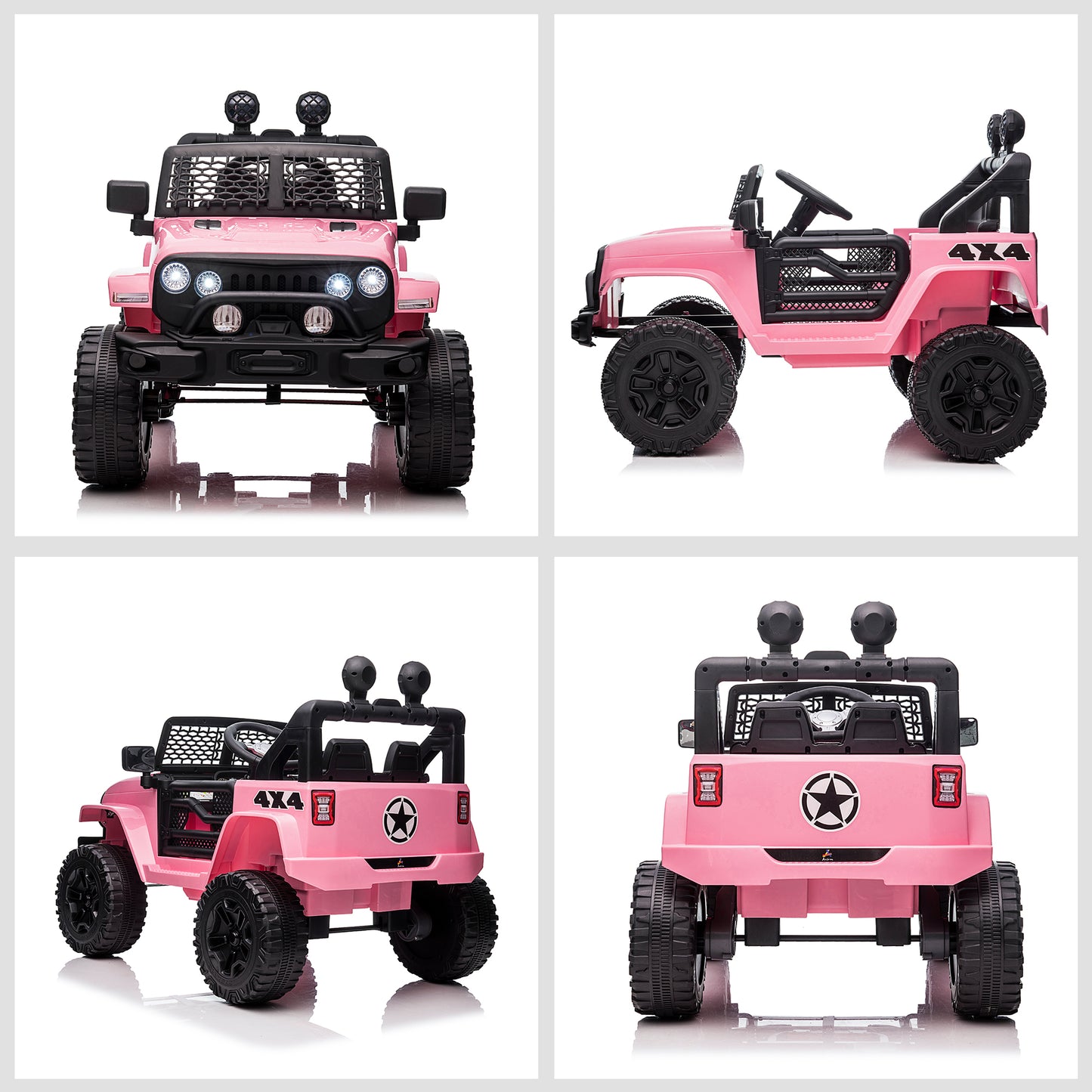 Electric Off-Road Truck 12V Kids Ride On With Remote Control MP3 Music Adjustable Speed