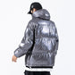 Parkas cargo réfléchissantes foncées pour hommes, vestes rembourrées style hip-hop streetwear Harajuku, coupe-vent, manteaux, vêtements techniques