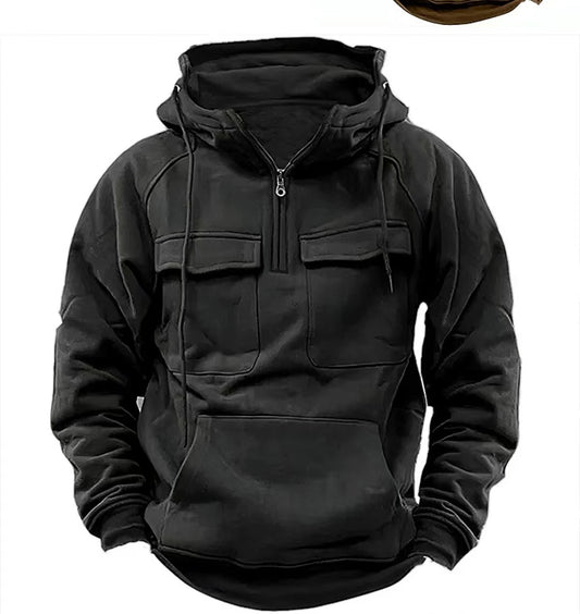 Men's Zip-up Hoodies Sweatshirt With Drawstring And Pocket Design Fashion Casual Sports Sweatshirt