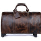 Large Capacity Cowhide Trolley Travel Bag - Enfance-Heureuse