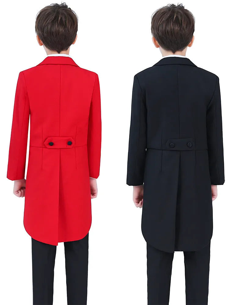 Children's Tuxedo Men's Dress Suit Performance Costume - Enfance-Heureuse