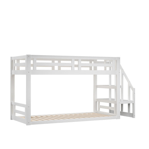 Niedrige Etagenbetten Aus Massivholz - Enfance-Heureuse