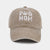 Cotton Worn Looking Washed-out Letter Embroidered Baseball Cap