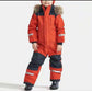 Windproof Waterproof Thickened Luminous Children's One-piece Ski Suit Boys' And Girls' Cotton-padded Clothes - Enfance-Heureuse