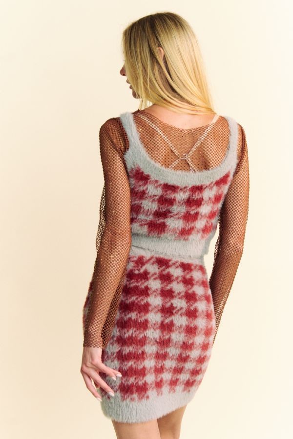 Ensemble haut à bretelles larges et jupe-pull à col rond Davi &amp; Dani 