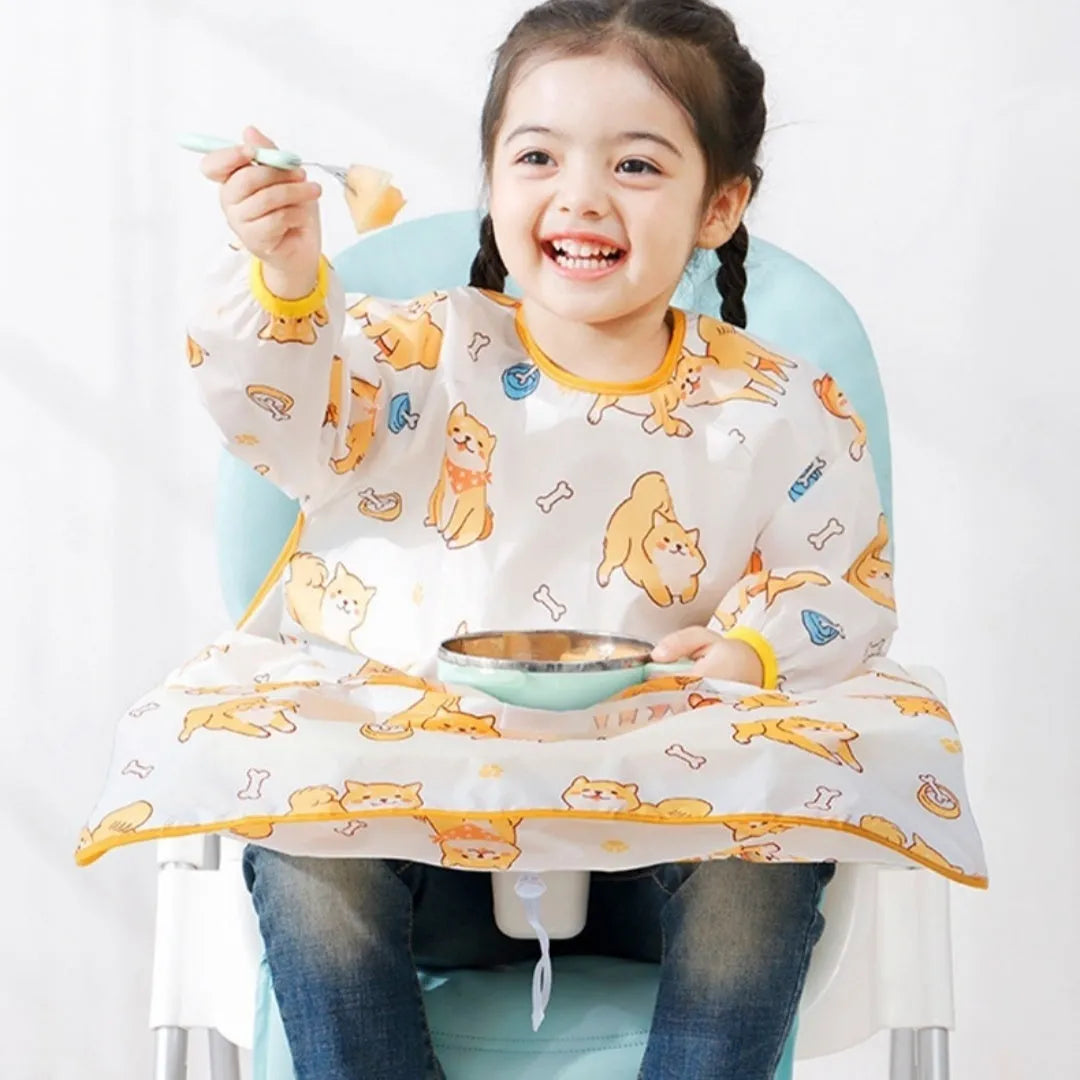 Dining Chair Overclothes Baby Eating Bib Water And Dirt Resistant Baby Food Apron Detachable - Enfance-Heureuse
