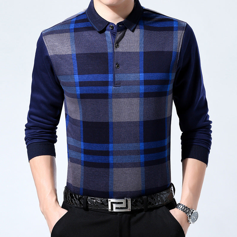 Long-sleeved T-shirt Men's Middle-aged And Elderly Clothes - Enfance-Heureuse