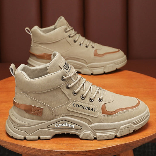 Martin Boots Men's Trendy All-Match Platform Non-slip High Top - Enfance-Heureuse