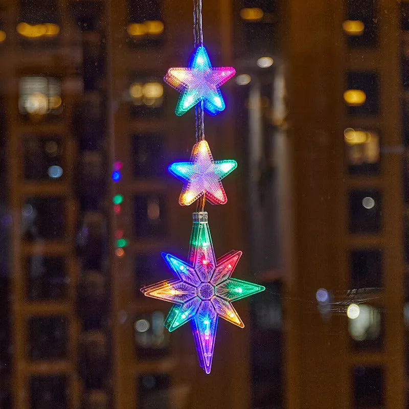 Christmas Atmosphere Layout Sucker Lamp Window Creative Decoration - Enfance-Heureuse