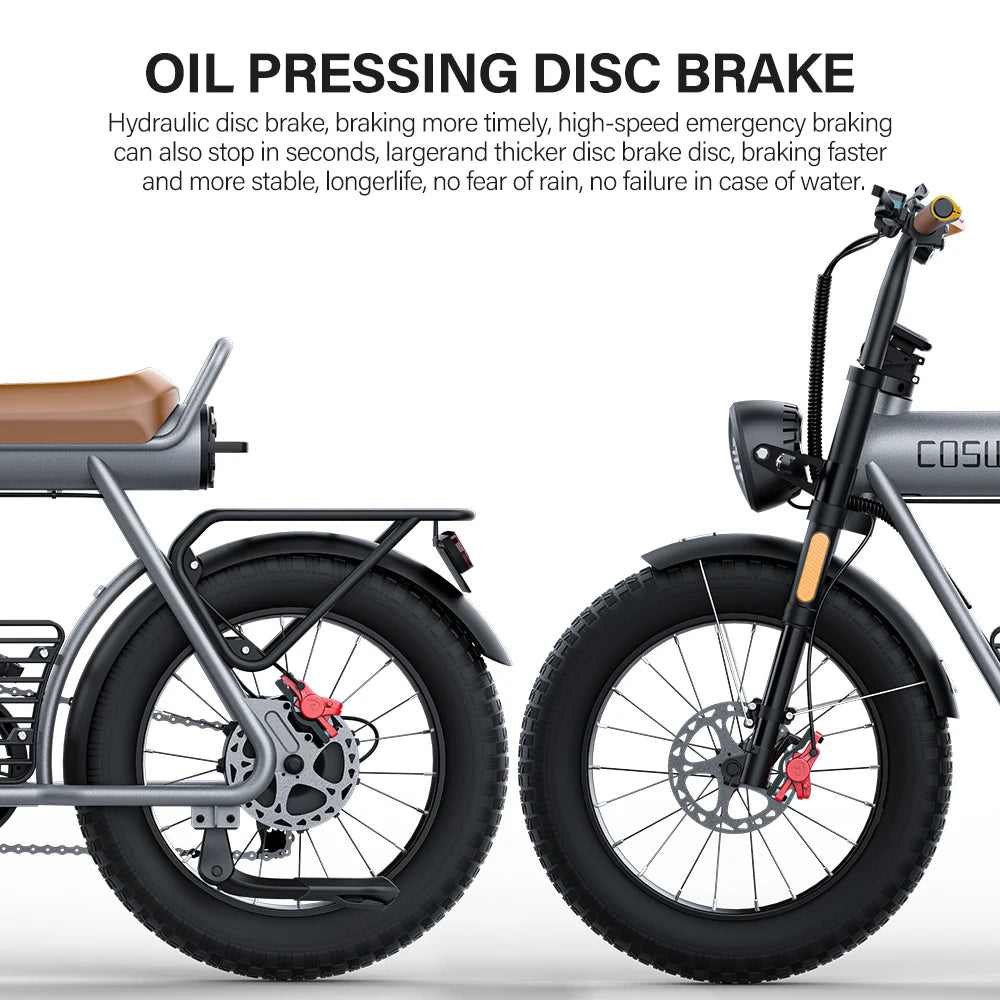 Coswheel Electric Bike CT20 1500W Motorcycle 20Inch Fatbike Ebike Mountain bike 48V 25AH Bikes Adult Electric Bicycle Motocycles - Enfance-Heureuse