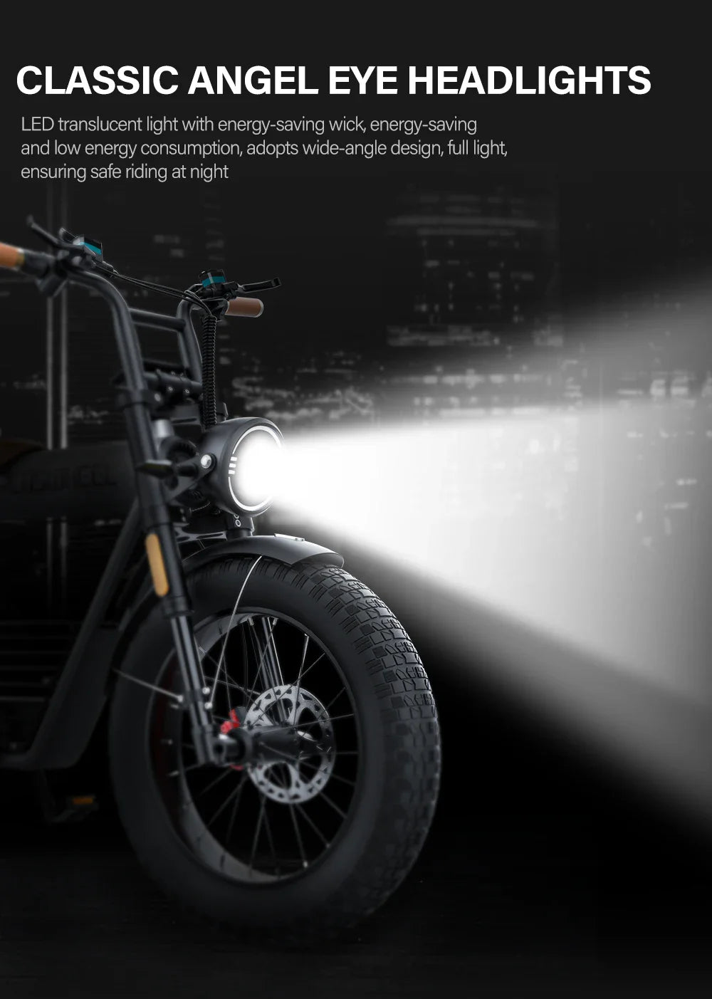 Vélo électrique Coswheel CT20 1500 W, moto 20 pouces, Fatbike, VTT, 48 V, 25 Ah, pour adultes