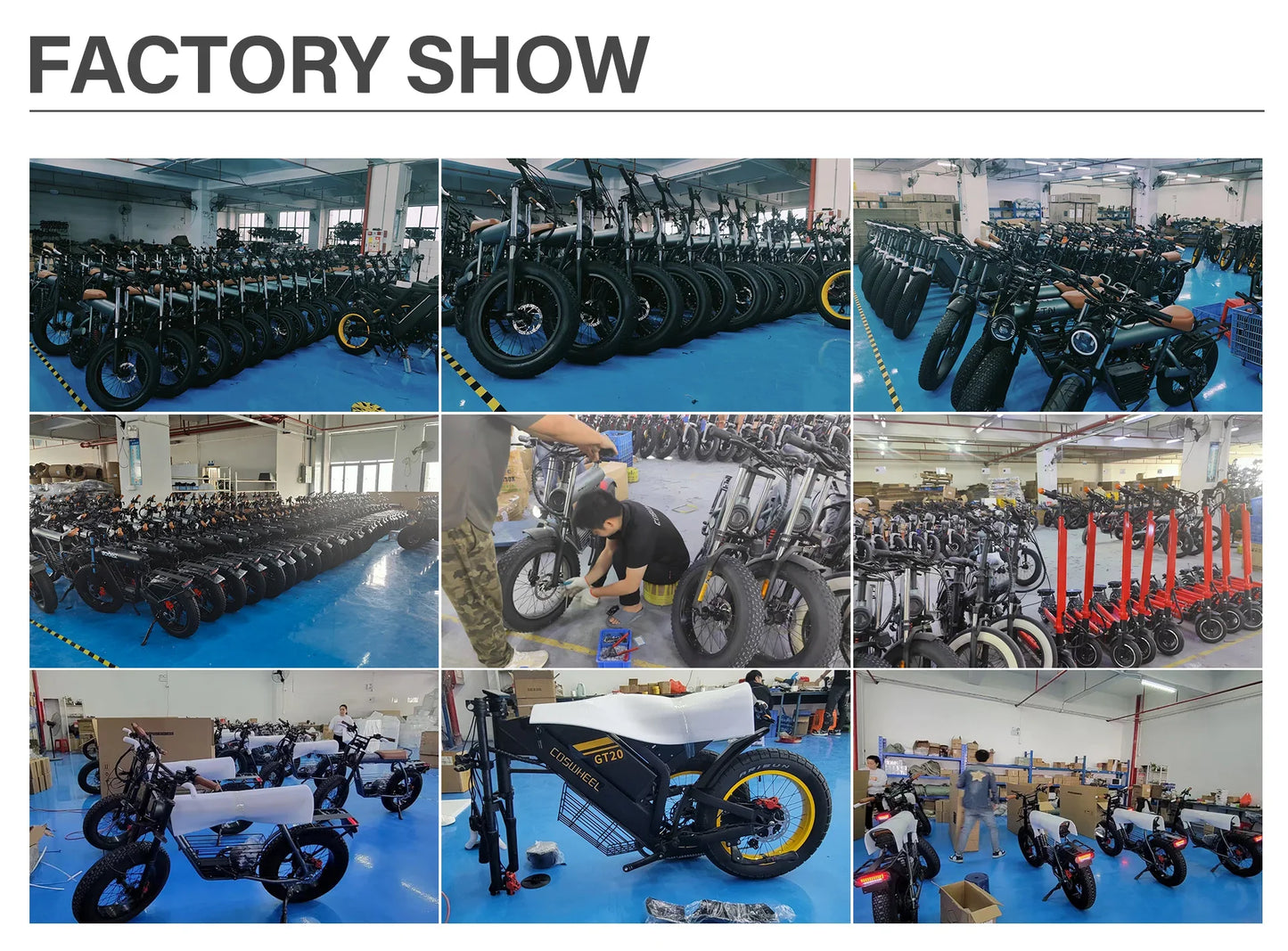 Coswheel Ebike GT20 Vélo électrique pour adulte VTT 20 pouces 48 V Vélo électrique Fatbike Motos pour adultes Drit bike