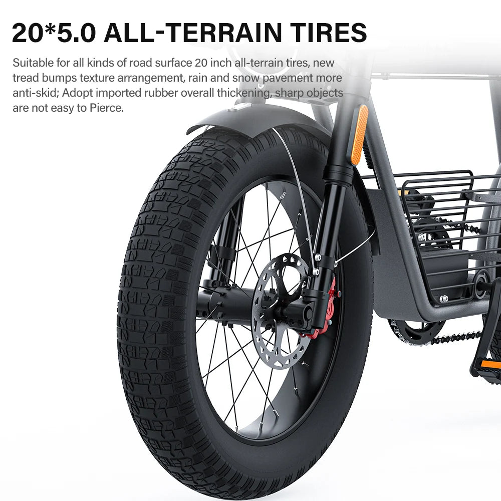 Coswheel Electric Bike CT20 1500W Motorcycle 20Inch Fatbike Ebike Mountain bike 48V 25AH Bikes Adult Electric Bicycle Motocycles - Enfance-Heureuse