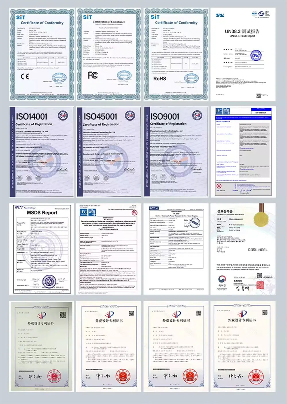 Vélo électrique Coswheel CT20 1500 W, moto 20 pouces, Fatbike, VTT, 48 V, 25 Ah, pour adultes