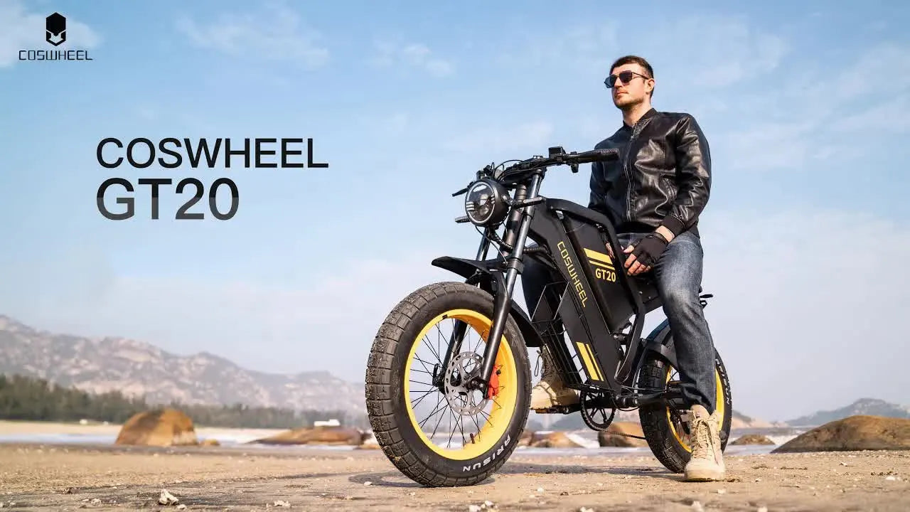 Coswheel Ebike GT20 Adult Electric Motorcycle Mountain Bikes 20Inch 48V Electric bike Fatbike Adult Motorcycles Drit bike - Enfance-Heureuse