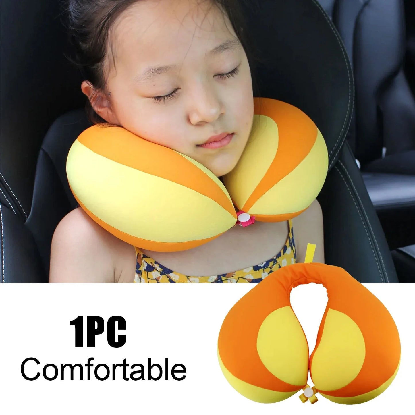 Baby Pillow for Car Seat Kids Travel Neck Pillow U-Shape Protection Headrest Air Cushion Child Car Seat Head Support - Enfance-Heureuse