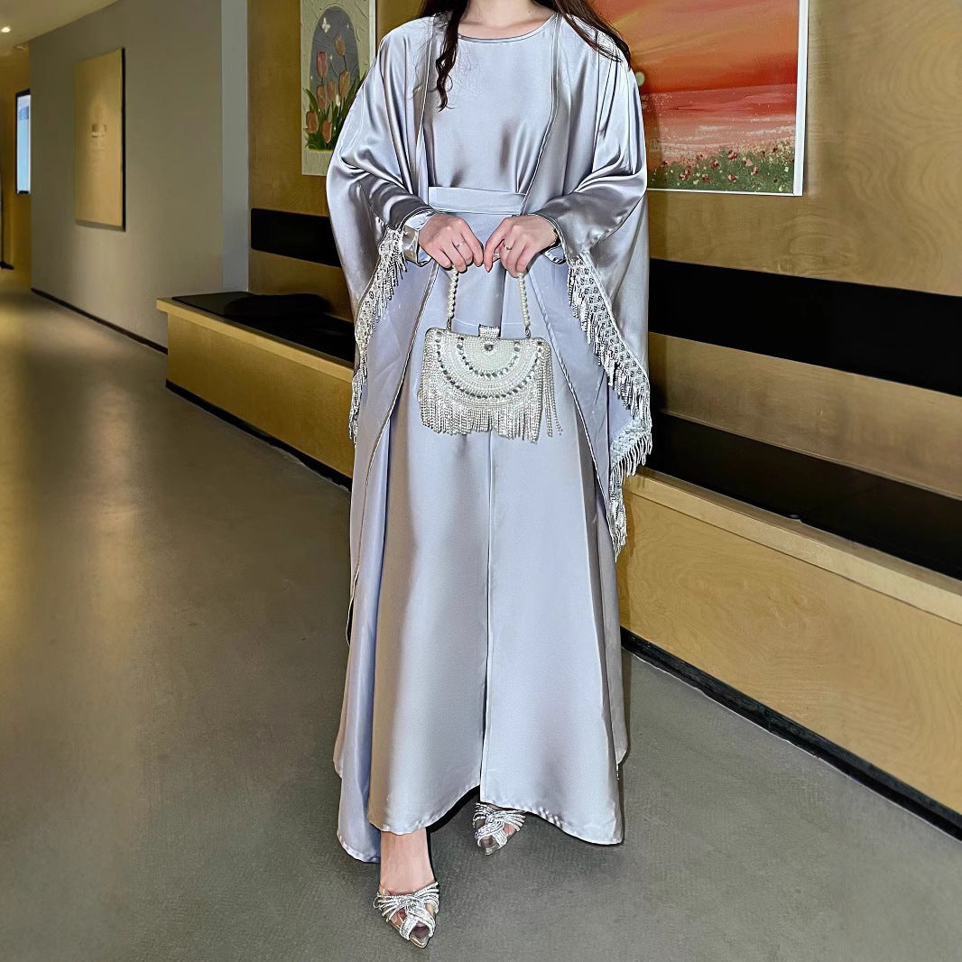 Tassel Dress Women's Robe Two-piece Set - Enfance-Heureuse