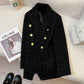 Black Tweed Suit Jacket Clothing High Sense - Enfance-Heureuse