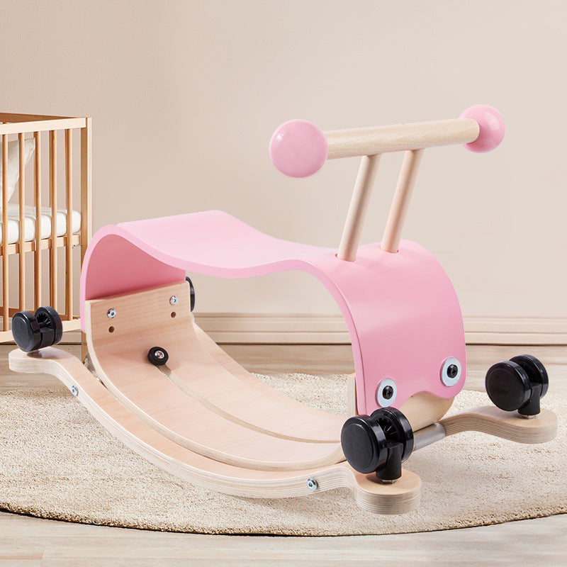 Two-in-one Rocking Horse Scooter Children's Early Education Walker - Enfance-Heureuse