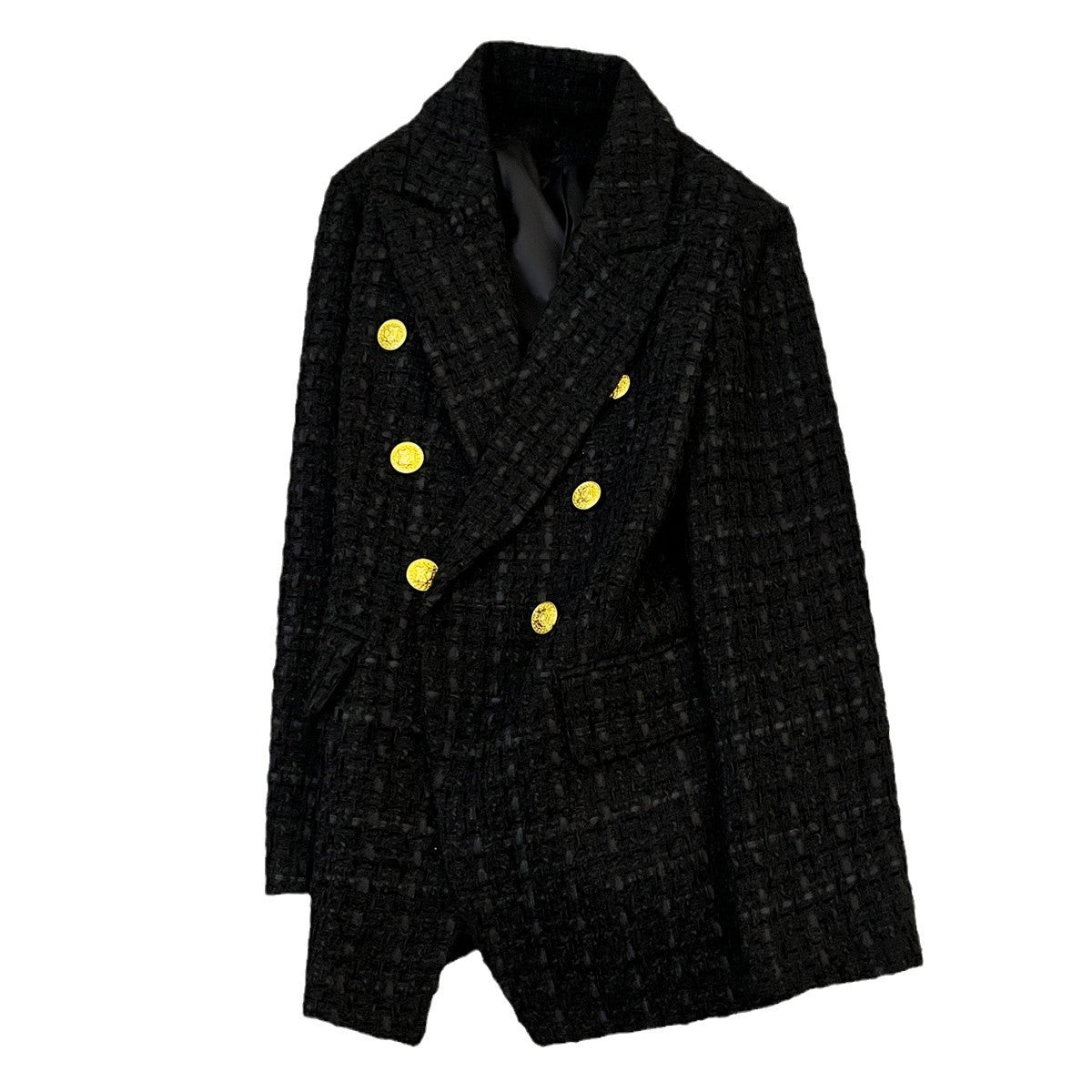 Black Tweed Suit Jacket Clothing High Sense - Enfance-Heureuse