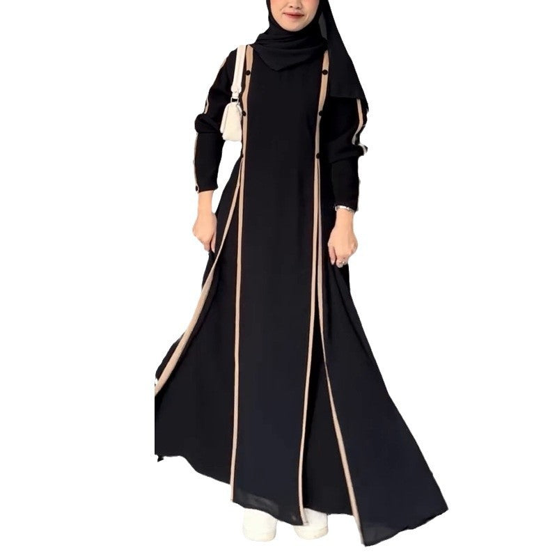 Women's Fashion Graceful Personality Stitching Dress - Enfance-Heureuse