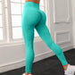 Seamless Letter Peach Yoga Hip Raise Skinny High Waist Exercise Workout Pants Women - Enfance-Heureuse