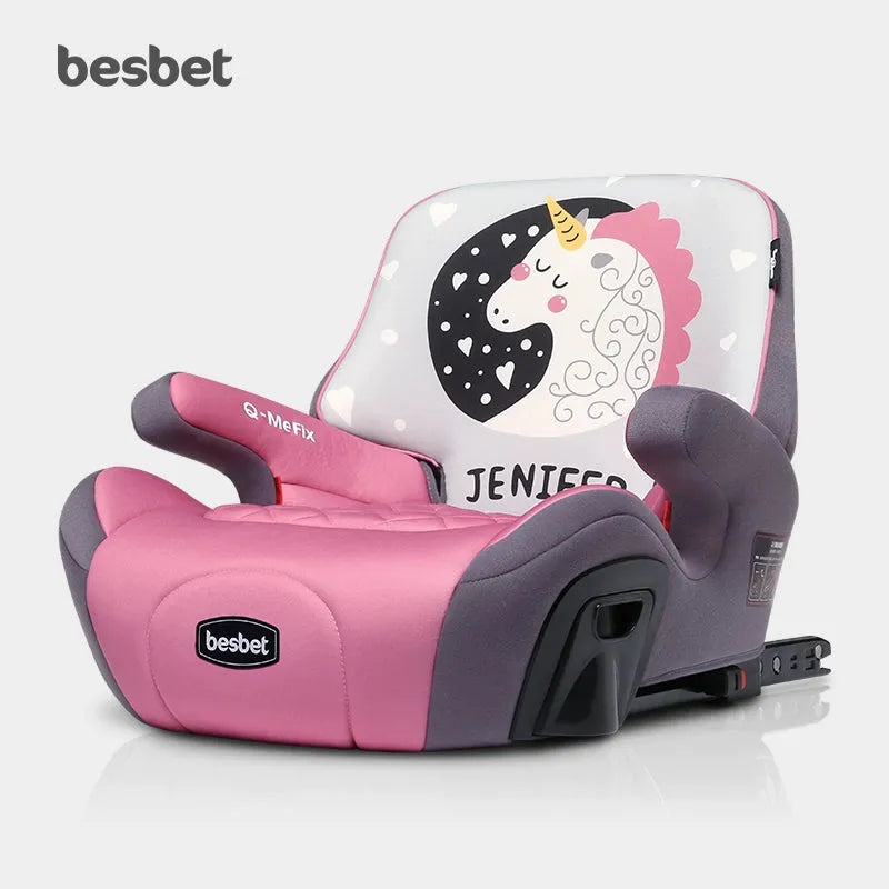 Besbet Children's Car Seat 3-12 Years Old Heightening Insole Car Portable Simple Baby Seat Cushions Isofix - Enfance-Heureuse