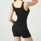 Summer Women's Ribbed Sleeveless Vest One-piece Shorts - Enfance-Heureuse