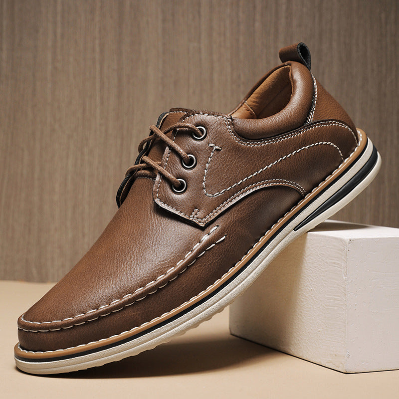 Casual Leather Shoes Worker Men's Shoes - Enfance-Heureuse