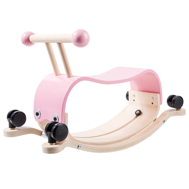 Two-in-one Rocking Horse Scooter Children's Early Education Walker - Enfance-Heureuse