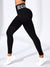 Seamless Letter Peach Yoga Hip Raise Skinny High Waist Exercise Workout Pants Women - Enfance-Heureuse