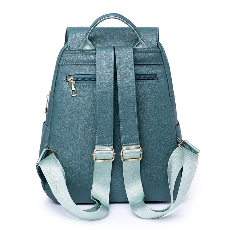 Outdoor Large Capacity New Casual Women's Soft Leather Backpack - Enfance-Heureuse