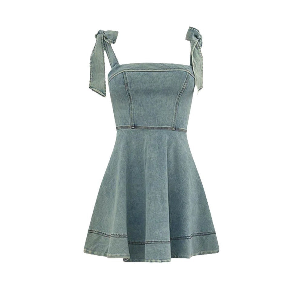 Lace-up Waist Do The Old Cowboy Dress - Enfance-Heureuse