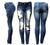 European And American Style Women Ripped Slimming Jeans - Enfance-Heureuse