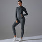 Double-sided Brocade Yoga Zipper Fitness Suit - Enfance-Heureuse