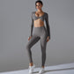 Yoga Clothes Sports Push Up Long Sleeve Workout Clothes Suit - Enfance-Heureuse