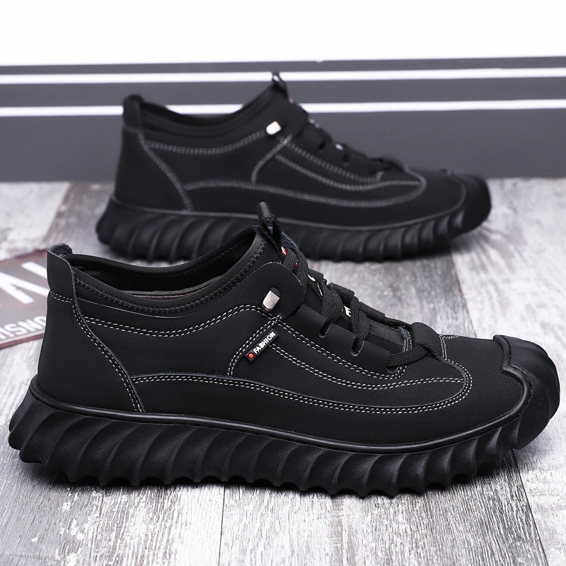 Fashion Soft Bottom Casual New Men's Sports Leather Shoes - Enfance-Heureuse