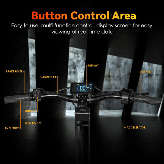 HEZZO F9 Foldable Electric Scooter for Adults 60v 8000w Dual Motors Powerful 60MPH EScooter Fat Tire 40Ah NFC Off Road Scooter - Enfance-Heureuse