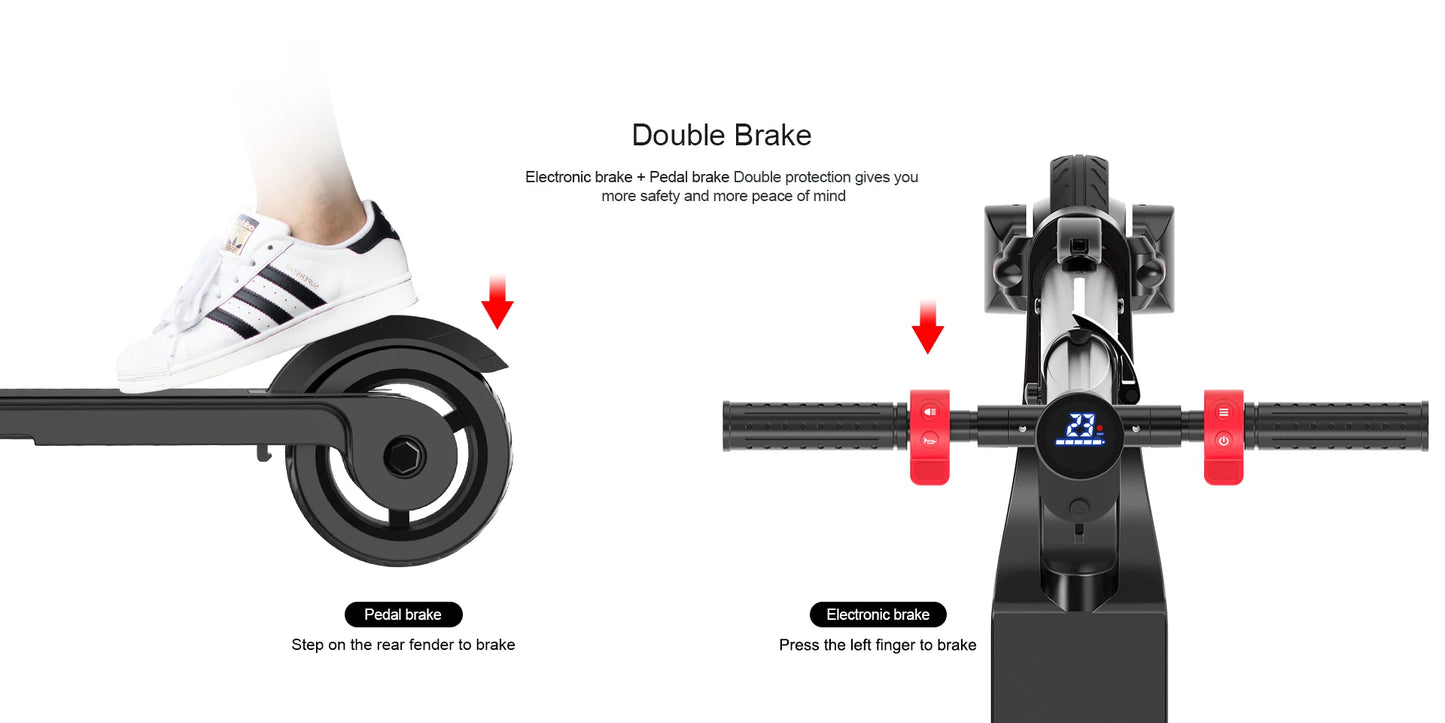 HX X6 electric scooter Foldable 350W 25KM/H Electric scooters 7.5AH 36V E Scooter 5.5 Inch Escooter for Adults - Enfance-Heureuse