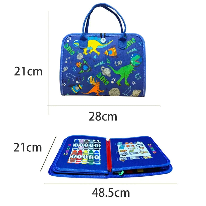 Montessori Children Busy Books Toys Baby Felt Activity Quiet Books Early Education Learning Book Toys Fine Motor Skills Toys - Enfance-Heureuse