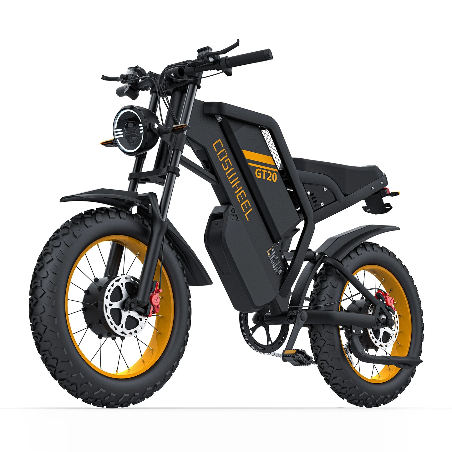 Coswheel Electric bike 3000W GT20 PRO Off Road Electric Motorcycle 48V 40AH Dual Motor Dual Battery Mountain bike Fat Tire Ebike - Enfance-Heureuse