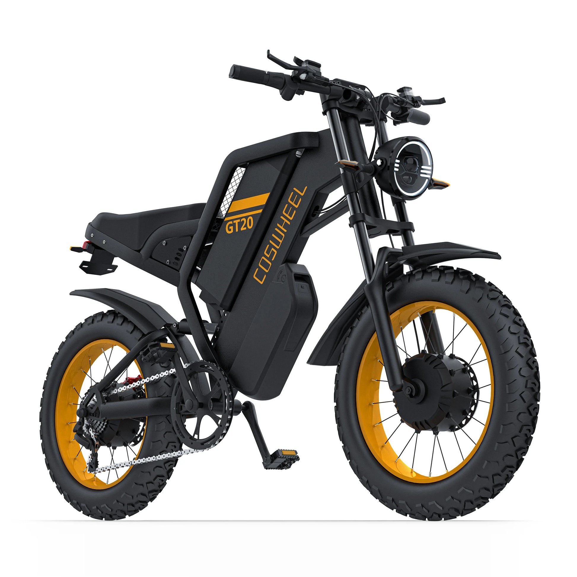 Coswheel Electric bike 3000W GT20 PRO Off Road Electric Motorcycle 48V 40AH Dual Motor Dual Battery Mountain bike Fat Tire Ebike - Enfance-Heureuse