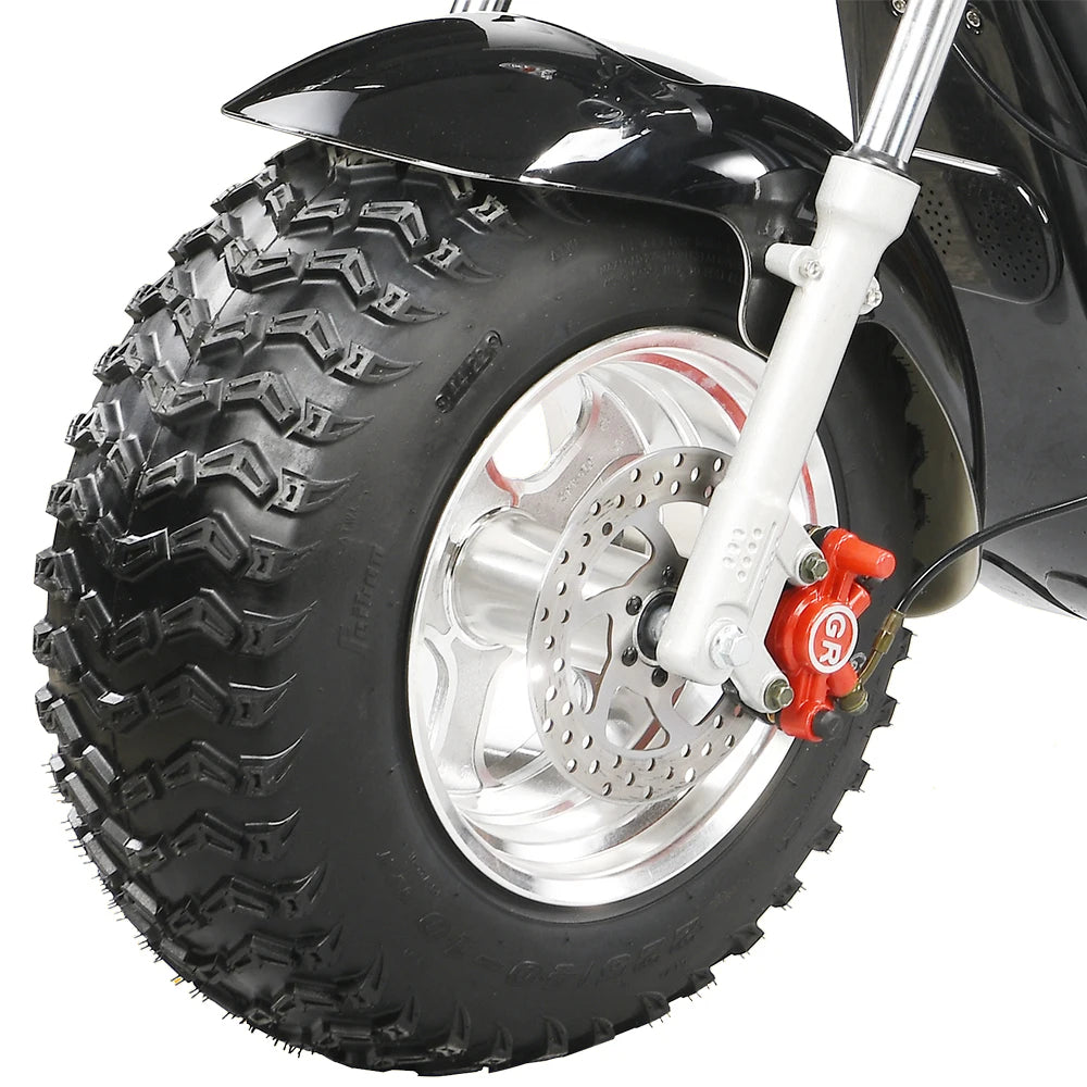 For Adults Citycoco 18 Inch Off-road Fat Tire Max Speed 60-70KM/H 4000 Powerful Motor 2 2heel Detachable Eectric Scooter - Enfance-Heureuse