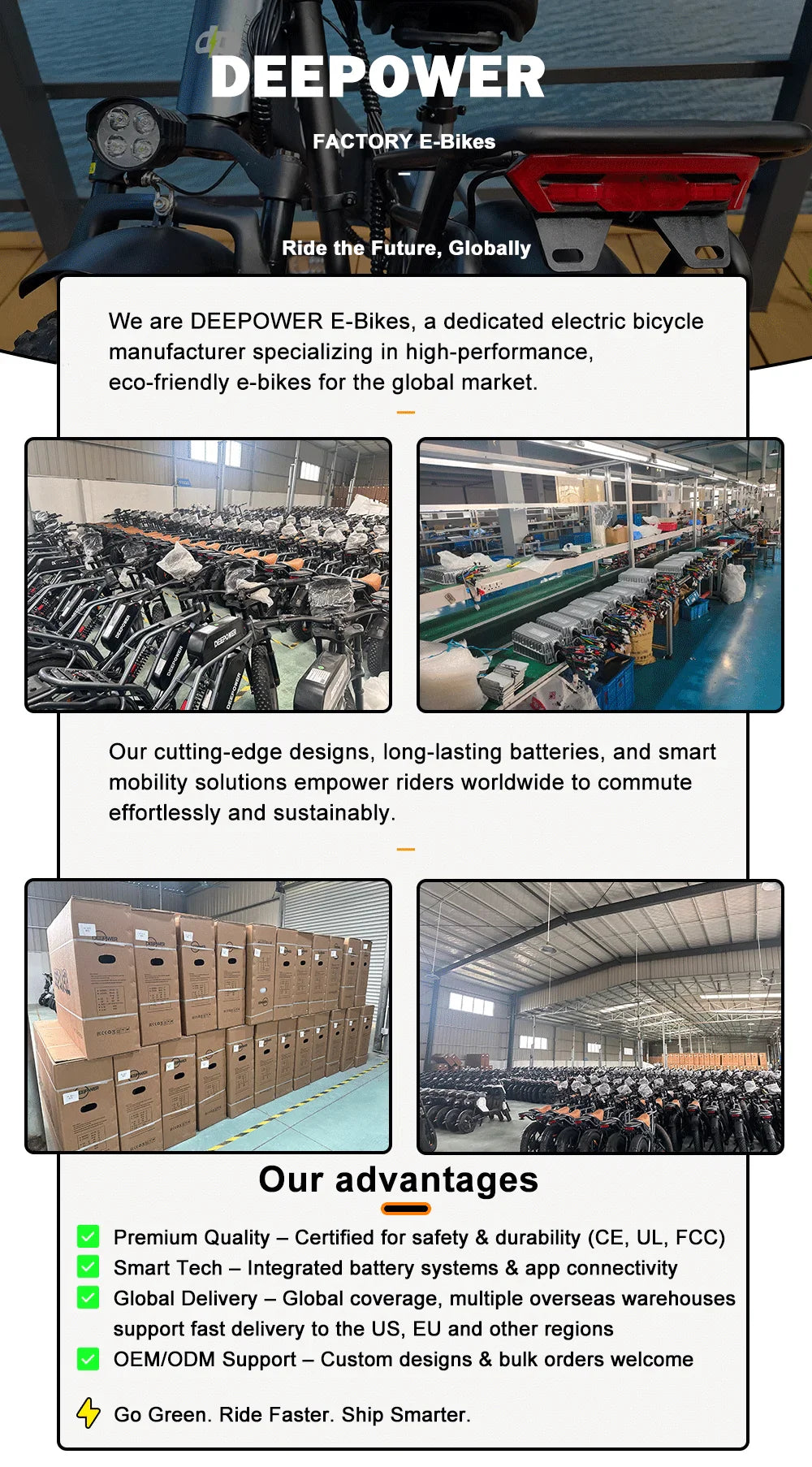 Vélo électrique DEEPOWER S7Pro pour adultes, 48 ​​V, 60 Ah, double batterie, pneus larges 20'' x 4.0, VTT électrique, 2000 W