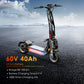 HEZZO F9 Foldable Electric Scooter for Adults 60v 8000w Dual Motors Powerful 60MPH EScooter Fat Tire 40Ah NFC Off Road Scooter - Enfance-Heureuse